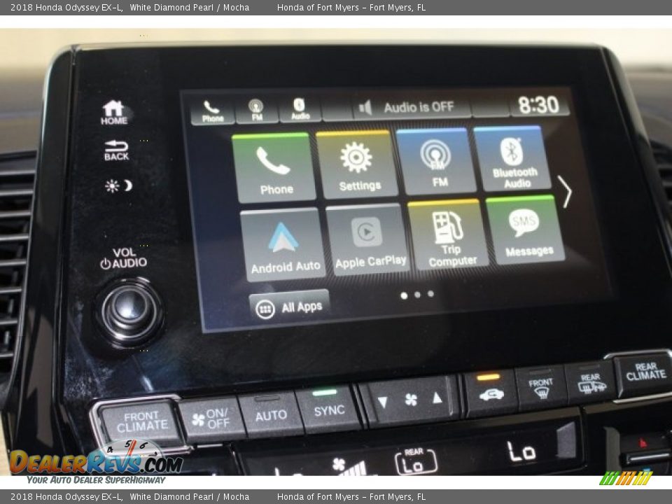 2018 Honda Odyssey EX-L White Diamond Pearl / Mocha Photo #25