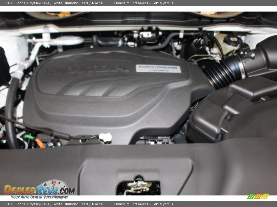 2018 Honda Odyssey EX-L White Diamond Pearl / Mocha Photo #35