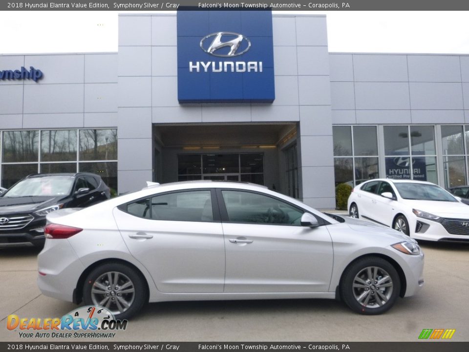 2018 Hyundai Elantra Value Edition Symphony Silver / Gray Photo #1