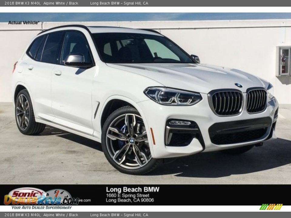 2018 BMW X3 M40i Alpine White / Black Photo #1
