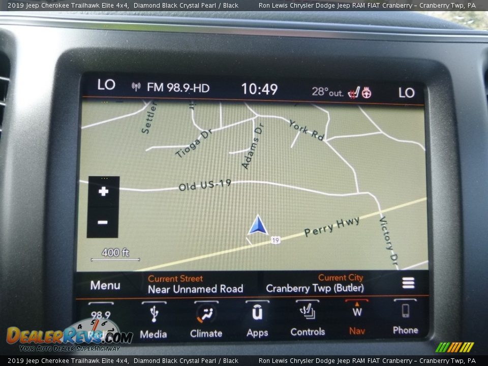 Navigation of 2019 Jeep Cherokee Trailhawk Elite 4x4 Photo #18