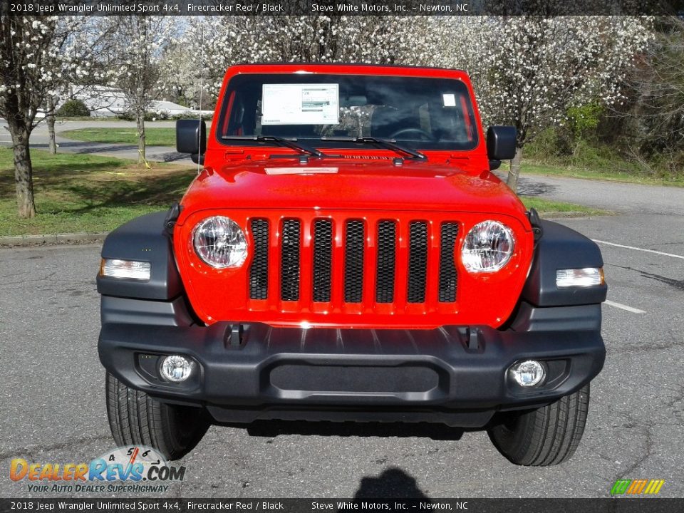 2018 Jeep Wrangler Unlimited Sport 4x4 Firecracker Red / Black Photo #3