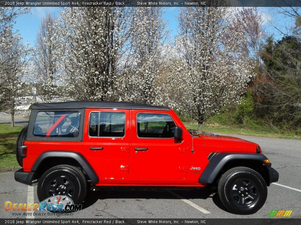 2018 Jeep Wrangler Unlimited Sport 4x4 Firecracker Red / Black Photo #5