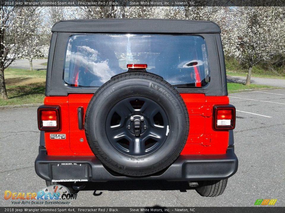 2018 Jeep Wrangler Unlimited Sport 4x4 Firecracker Red / Black Photo #7