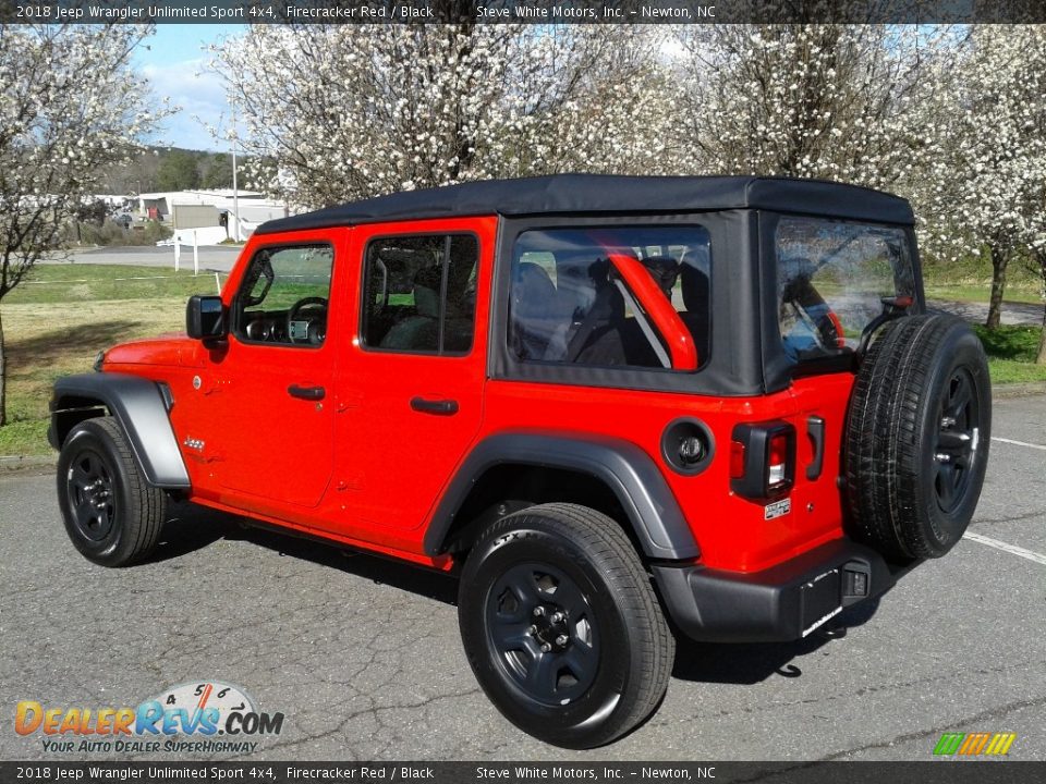 2018 Jeep Wrangler Unlimited Sport 4x4 Firecracker Red / Black Photo #8