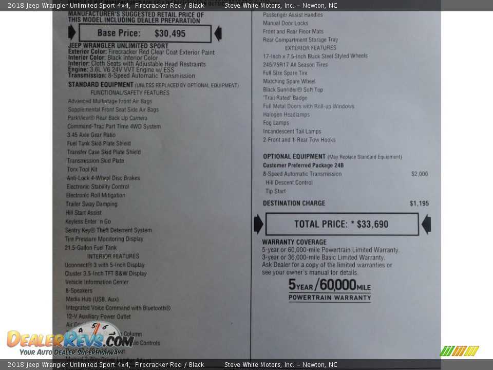 2018 Jeep Wrangler Unlimited Sport 4x4 Firecracker Red / Black Photo #29