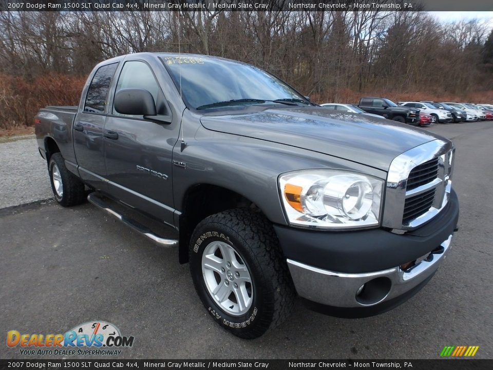 2007 Dodge Ram 1500 SLT Quad Cab 4x4 Mineral Gray Metallic / Medium Slate Gray Photo #5