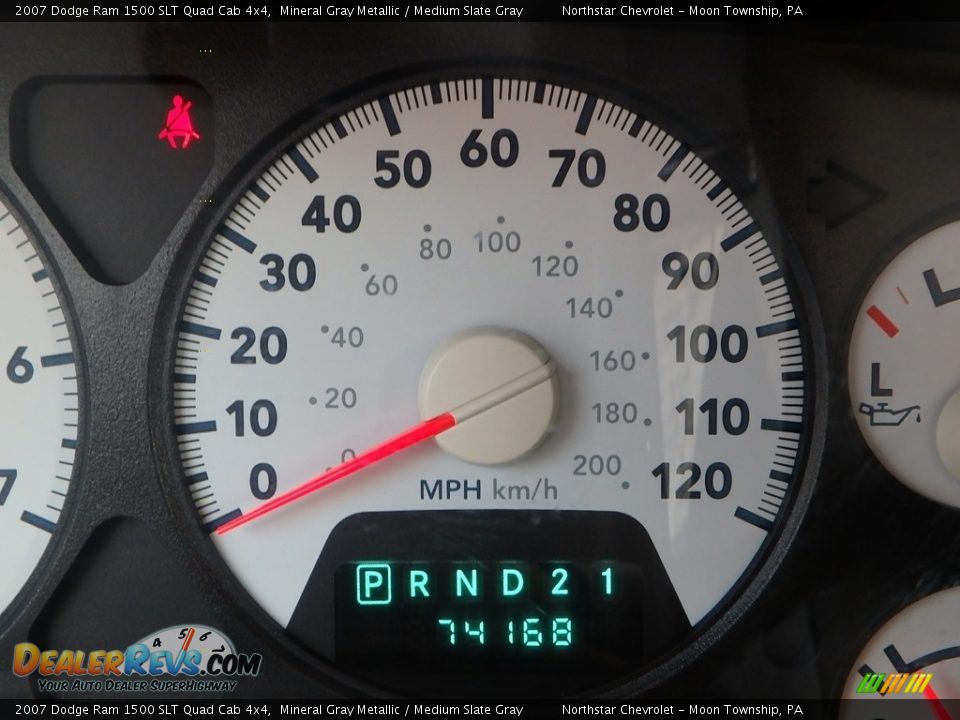 2007 Dodge Ram 1500 SLT Quad Cab 4x4 Mineral Gray Metallic / Medium Slate Gray Photo #15