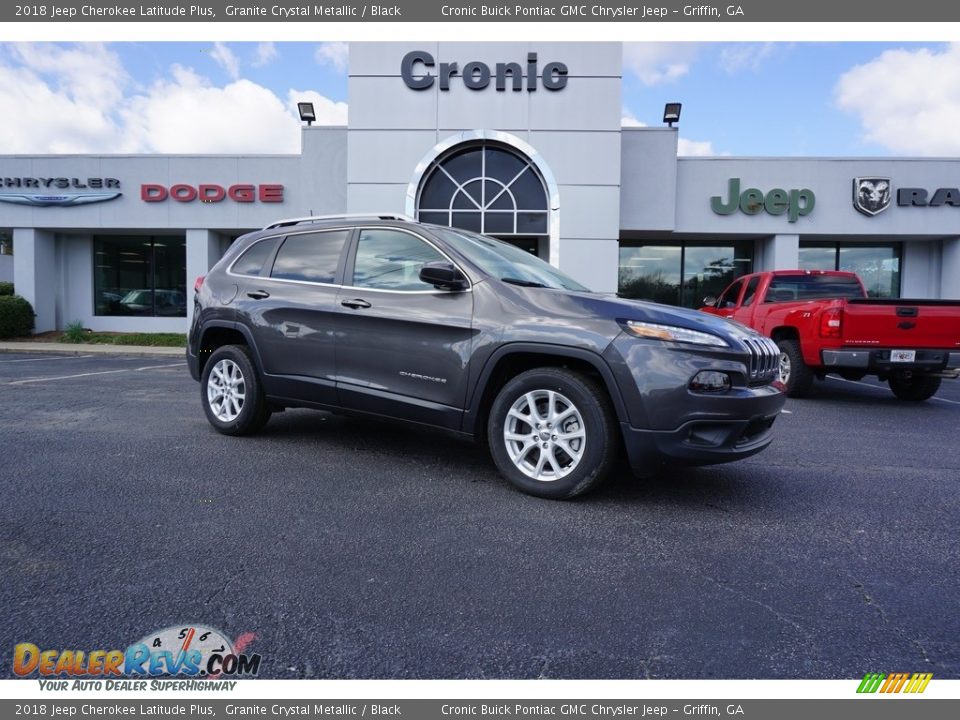 2018 Jeep Cherokee Latitude Plus Granite Crystal Metallic / Black Photo #1