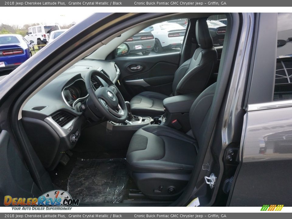 2018 Jeep Cherokee Latitude Plus Granite Crystal Metallic / Black Photo #4