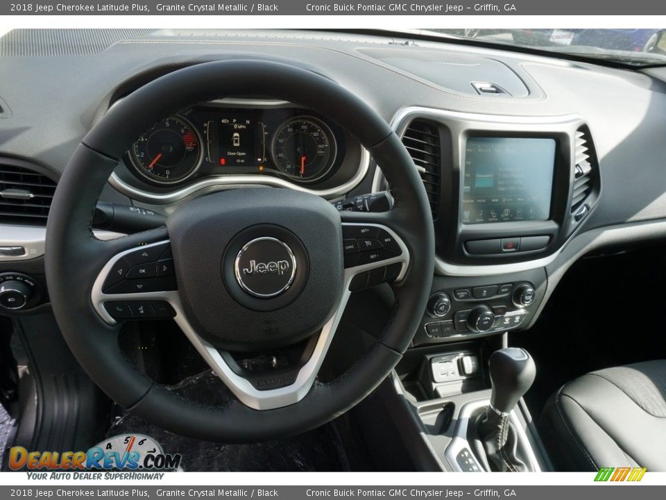 2018 Jeep Cherokee Latitude Plus Granite Crystal Metallic / Black Photo #5
