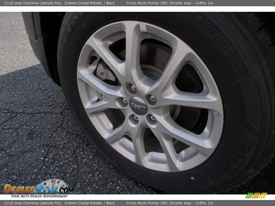 2018 Jeep Cherokee Latitude Plus Granite Crystal Metallic / Black Photo #8