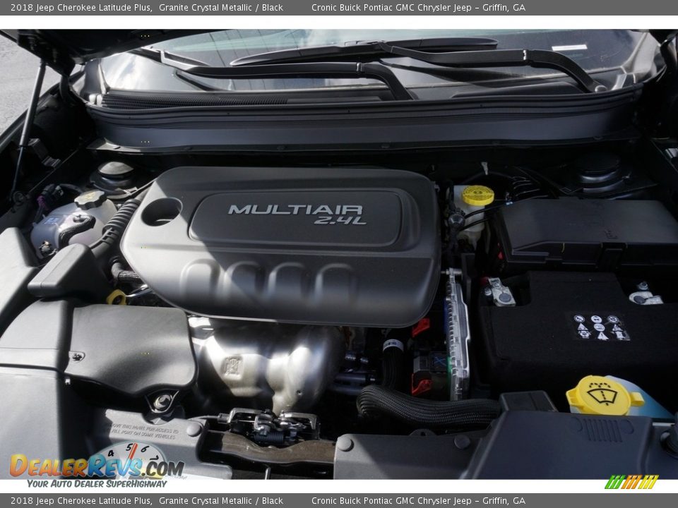 2018 Jeep Cherokee Latitude Plus Granite Crystal Metallic / Black Photo #9