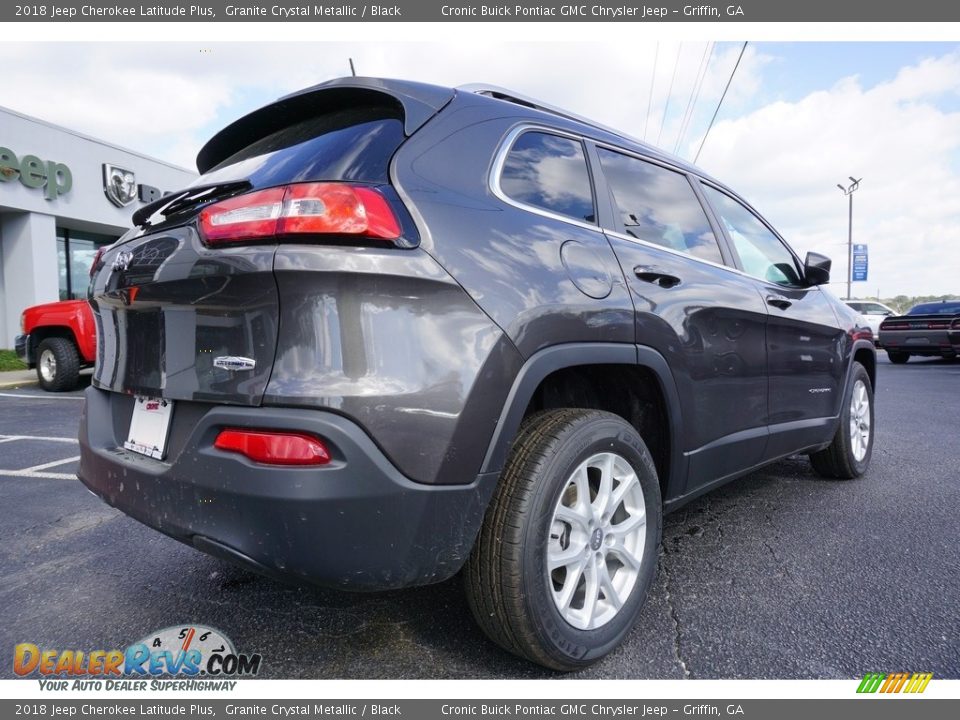 2018 Jeep Cherokee Latitude Plus Granite Crystal Metallic / Black Photo #11