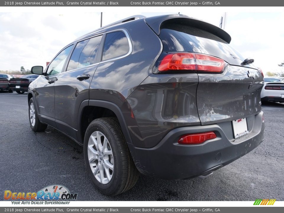 2018 Jeep Cherokee Latitude Plus Granite Crystal Metallic / Black Photo #12