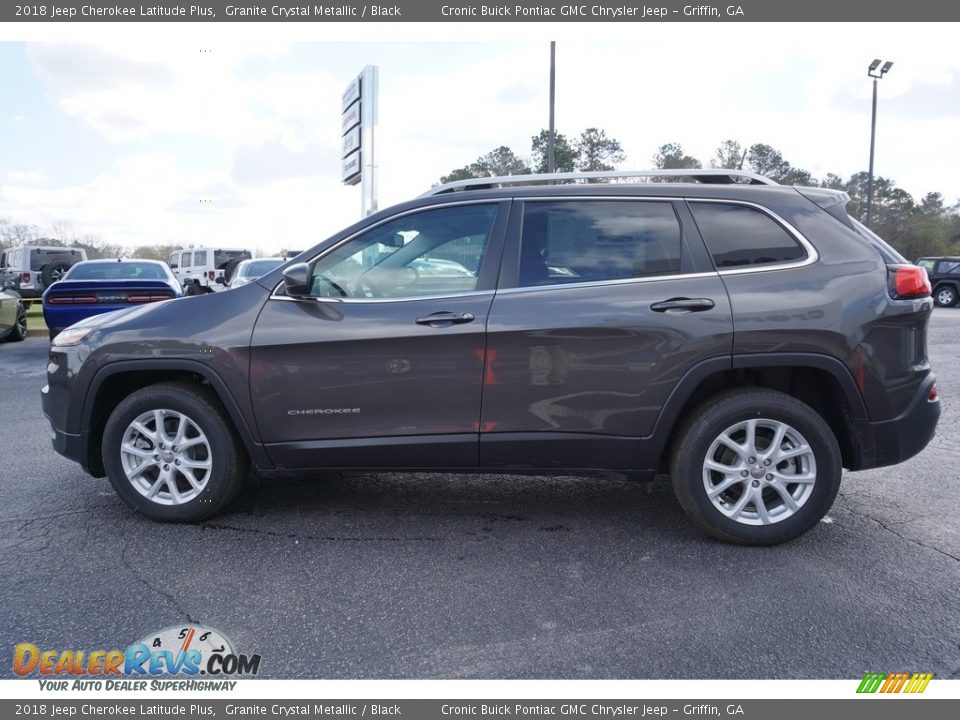 2018 Jeep Cherokee Latitude Plus Granite Crystal Metallic / Black Photo #13