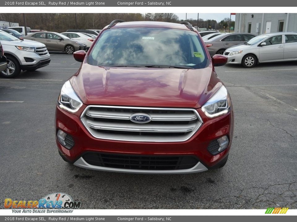 2018 Ford Escape SEL Ruby Red / Medium Light Stone Photo #4
