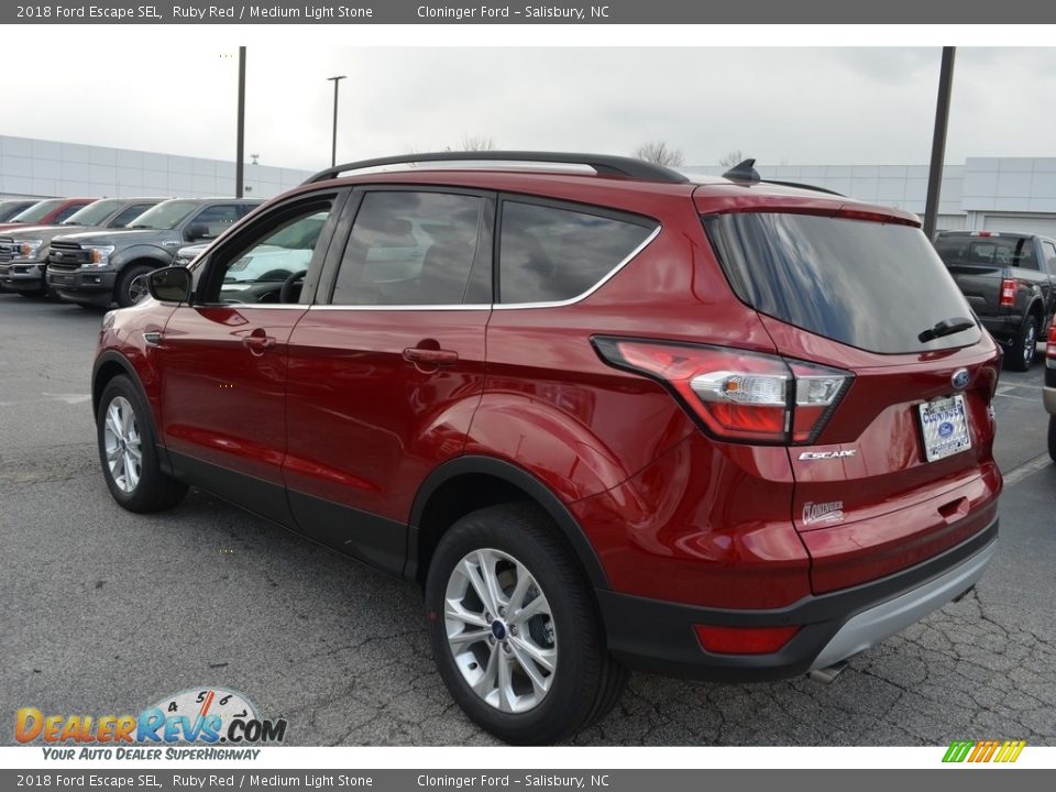 2018 Ford Escape SEL Ruby Red / Medium Light Stone Photo #22