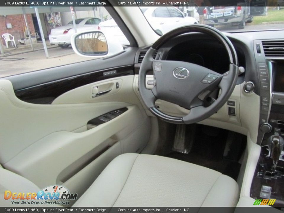 2009 Lexus LS 460 Opaline Silver Pearl / Cashmere Beige Photo #12