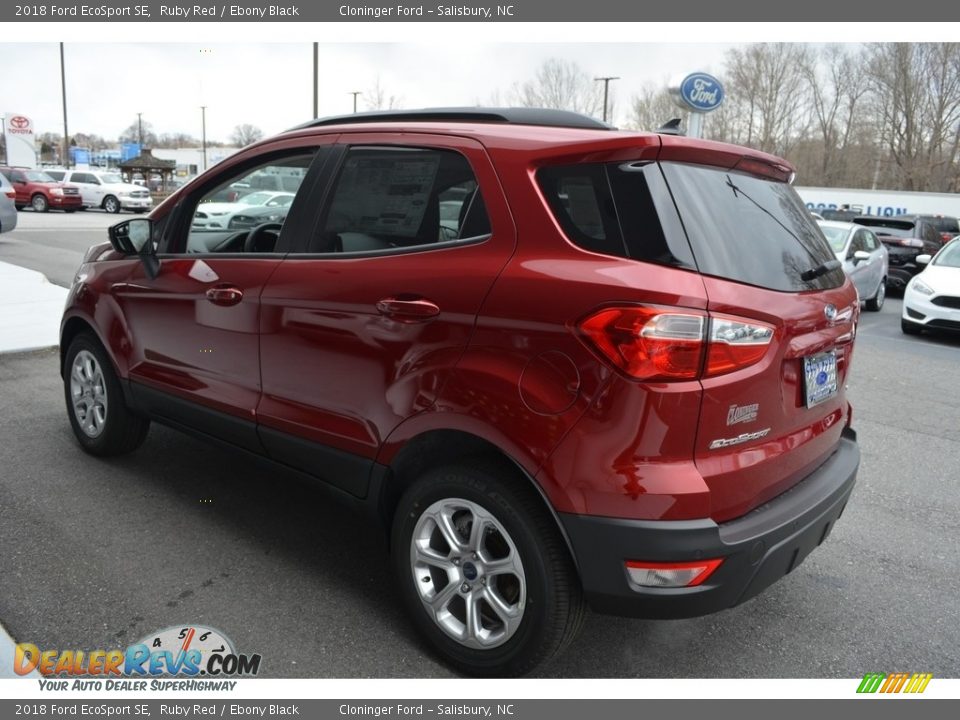 2018 Ford EcoSport SE Ruby Red / Ebony Black Photo #23