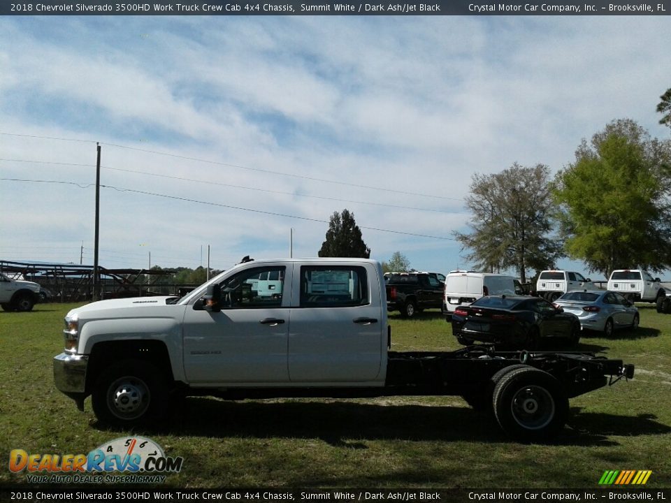 2018 Chevrolet Silverado 3500HD Work Truck Crew Cab 4x4 Chassis Summit White / Dark Ash/Jet Black Photo #2