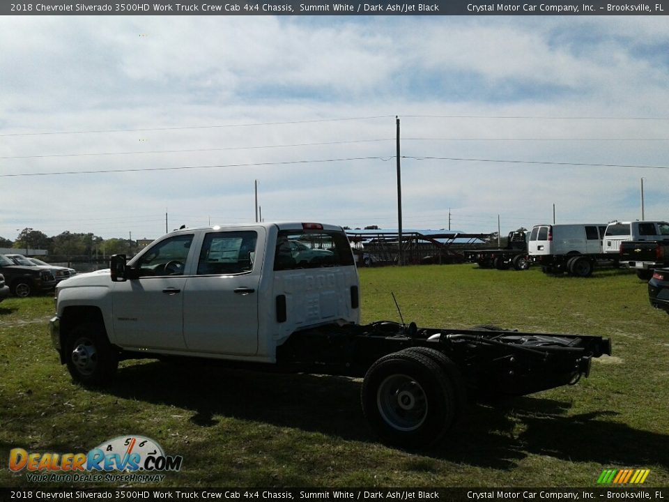 2018 Chevrolet Silverado 3500HD Work Truck Crew Cab 4x4 Chassis Summit White / Dark Ash/Jet Black Photo #4