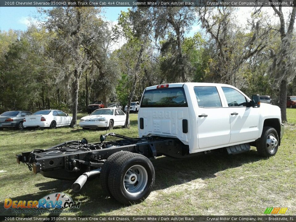 2018 Chevrolet Silverado 3500HD Work Truck Crew Cab 4x4 Chassis Summit White / Dark Ash/Jet Black Photo #5