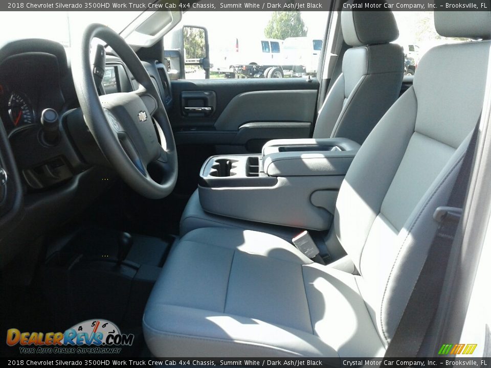 2018 Chevrolet Silverado 3500HD Work Truck Crew Cab 4x4 Chassis Summit White / Dark Ash/Jet Black Photo #9