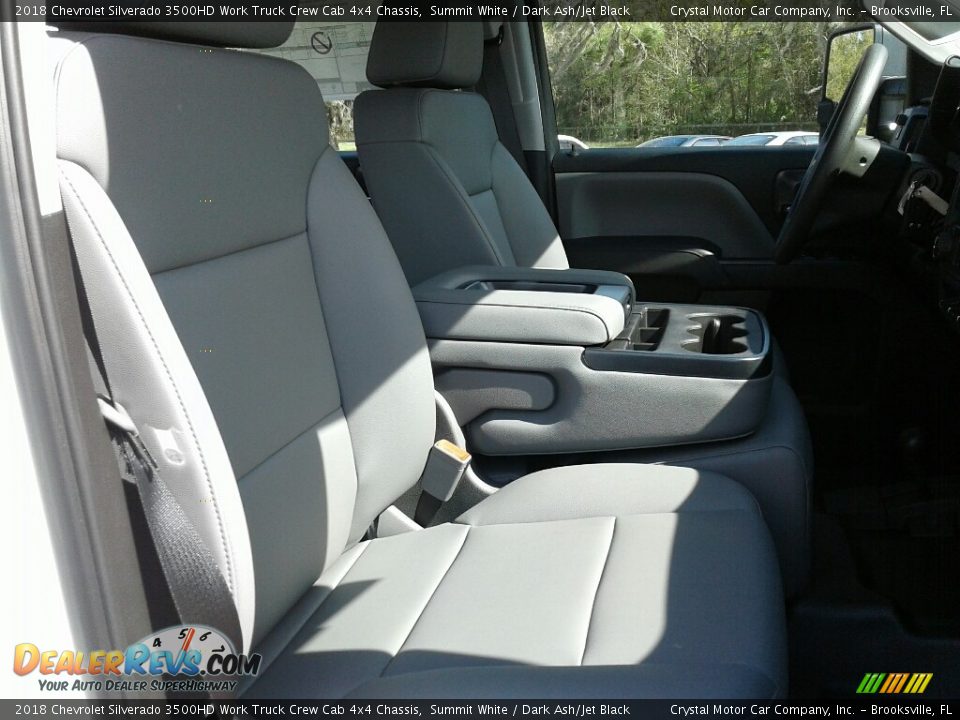 2018 Chevrolet Silverado 3500HD Work Truck Crew Cab 4x4 Chassis Summit White / Dark Ash/Jet Black Photo #11