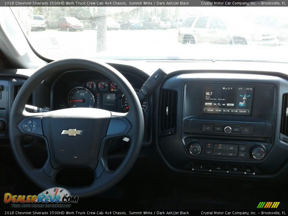2018 Chevrolet Silverado 3500HD Work Truck Crew Cab 4x4 Chassis Summit White / Dark Ash/Jet Black Photo #12