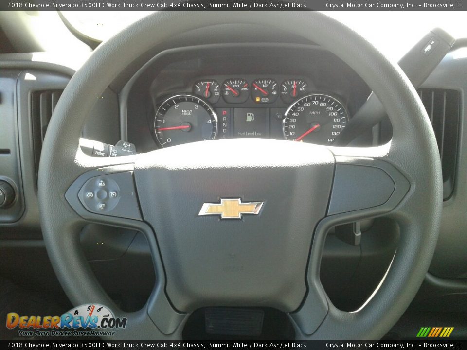 2018 Chevrolet Silverado 3500HD Work Truck Crew Cab 4x4 Chassis Summit White / Dark Ash/Jet Black Photo #14