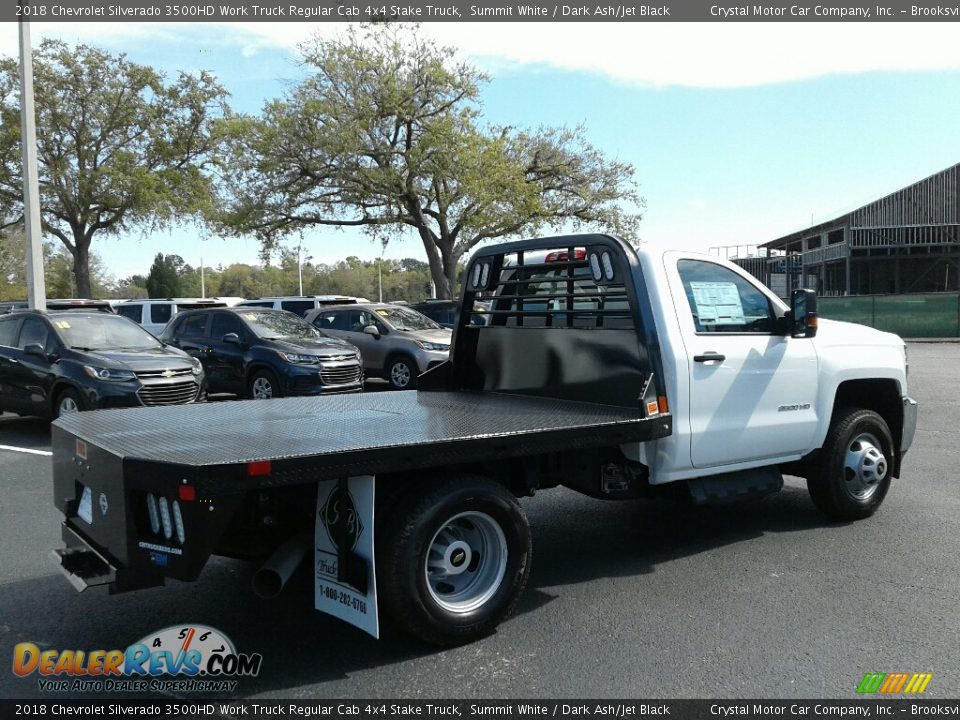 2018 Chevrolet Silverado 3500HD Work Truck Regular Cab 4x4 Stake Truck Summit White / Dark Ash/Jet Black Photo #5