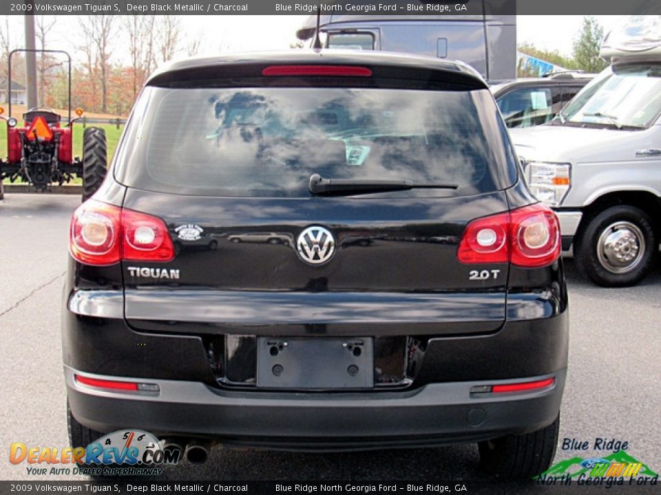 2009 Volkswagen Tiguan S Deep Black Metallic / Charcoal Photo #4