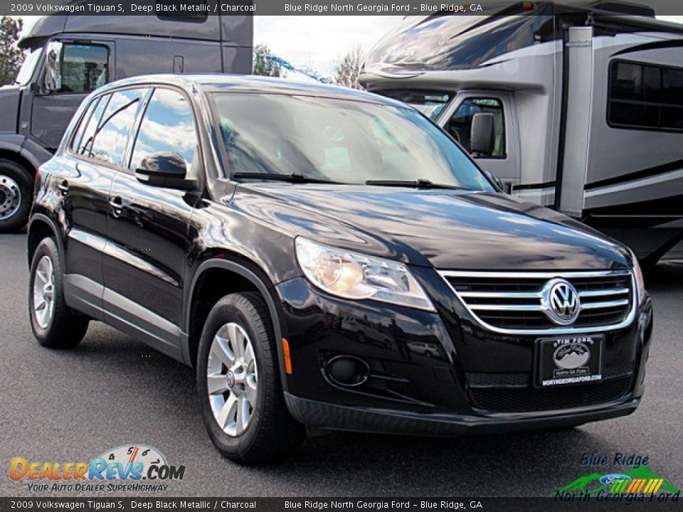 2009 Volkswagen Tiguan S Deep Black Metallic / Charcoal Photo #7