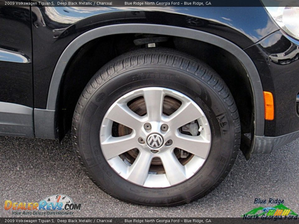 2009 Volkswagen Tiguan S Deep Black Metallic / Charcoal Photo #9
