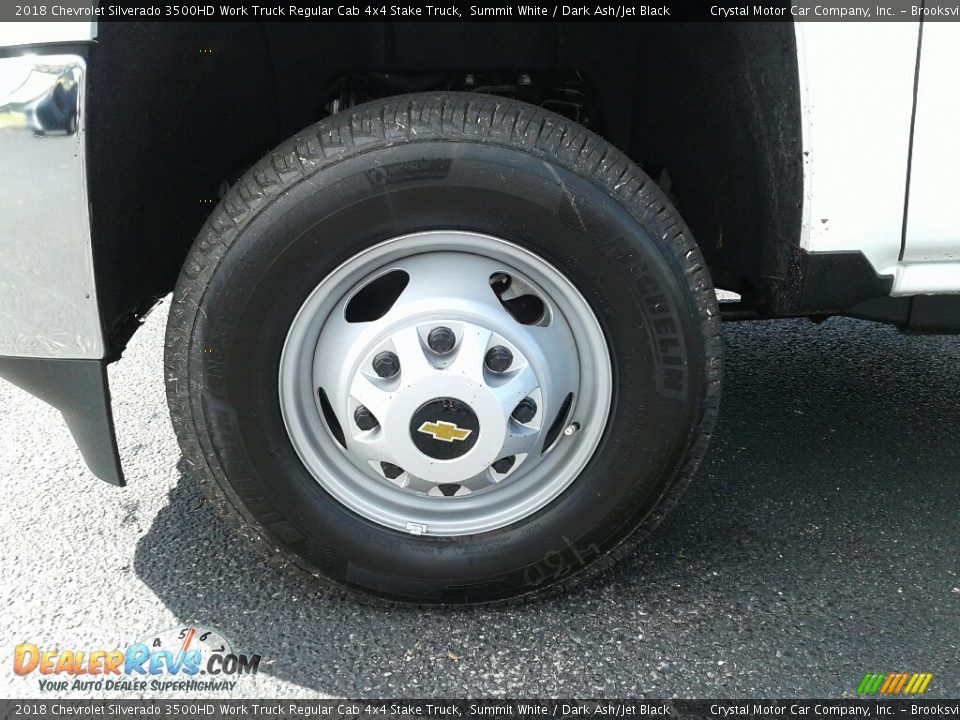 2018 Chevrolet Silverado 3500HD Work Truck Regular Cab 4x4 Stake Truck Summit White / Dark Ash/Jet Black Photo #20