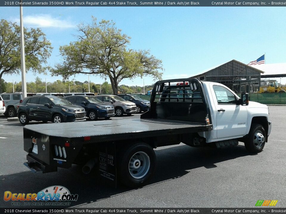 2018 Chevrolet Silverado 3500HD Work Truck Regular Cab 4x4 Stake Truck Summit White / Dark Ash/Jet Black Photo #5