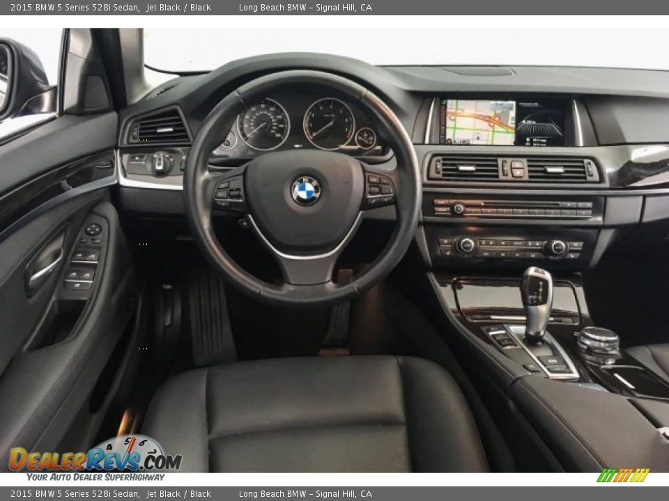 2015 BMW 5 Series 528i Sedan Jet Black / Black Photo #4