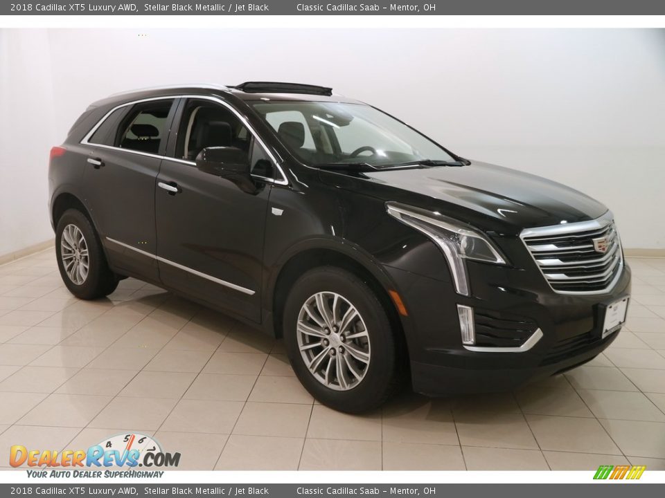 2018 Cadillac XT5 Luxury AWD Stellar Black Metallic / Jet Black Photo #1