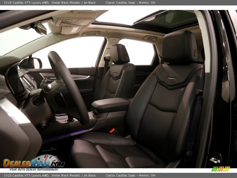 2018 Cadillac XT5 Luxury AWD Stellar Black Metallic / Jet Black Photo #5