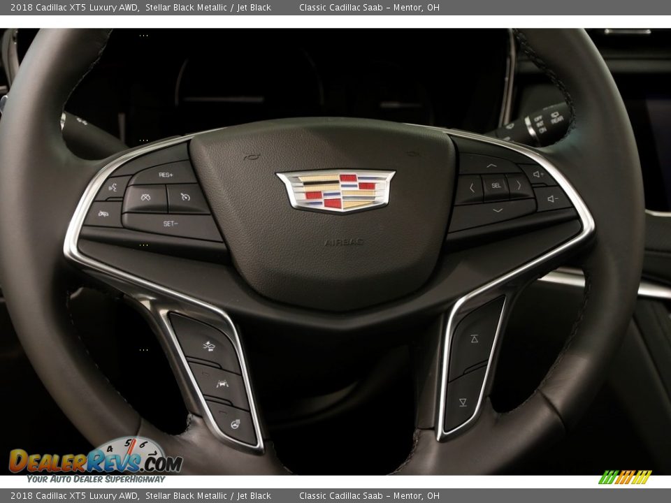 2018 Cadillac XT5 Luxury AWD Stellar Black Metallic / Jet Black Photo #7