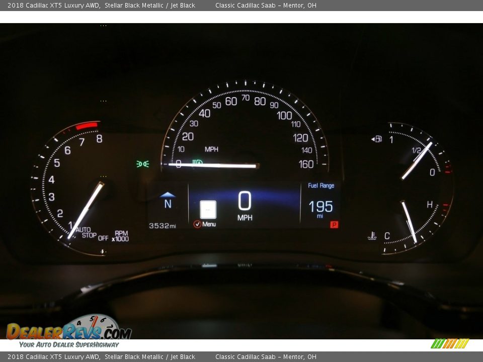 2018 Cadillac XT5 Luxury AWD Stellar Black Metallic / Jet Black Photo #9