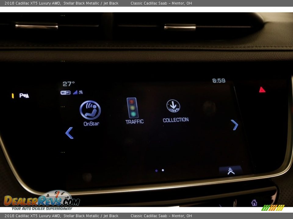 2018 Cadillac XT5 Luxury AWD Stellar Black Metallic / Jet Black Photo #12