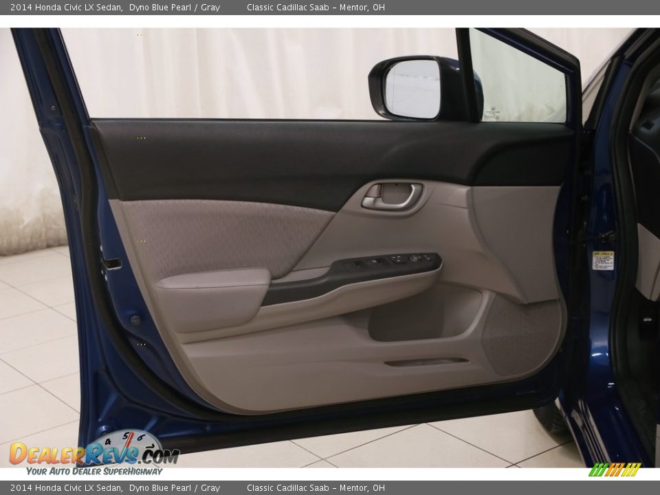 2014 Honda Civic LX Sedan Dyno Blue Pearl / Gray Photo #4