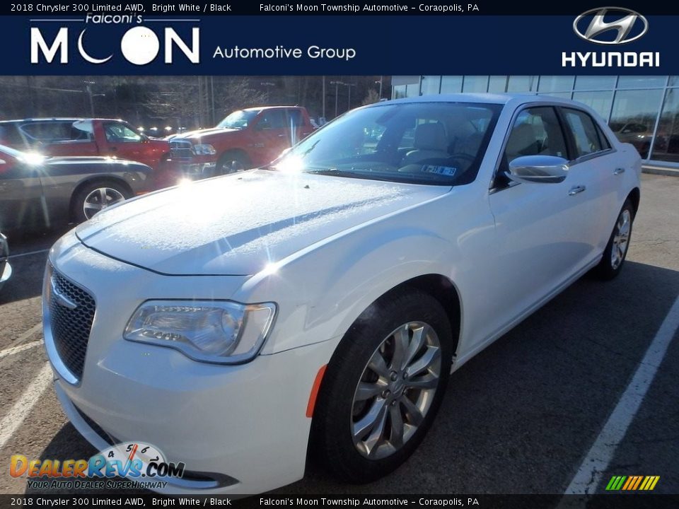 2018 Chrysler 300 Limited AWD Bright White / Black Photo #1