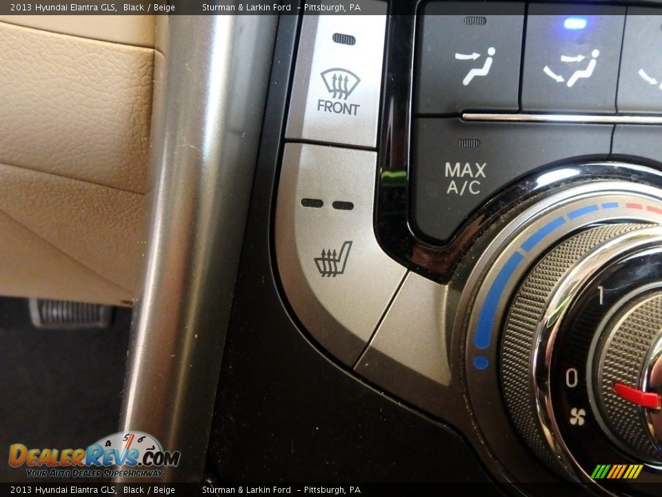 2013 Hyundai Elantra GLS Black / Beige Photo #13