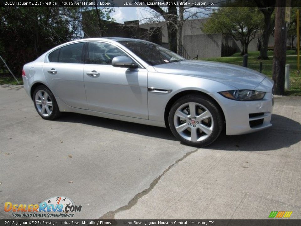 2018 Jaguar XE 25t Prestige Indus Silver Metallic / Ebony Photo #1