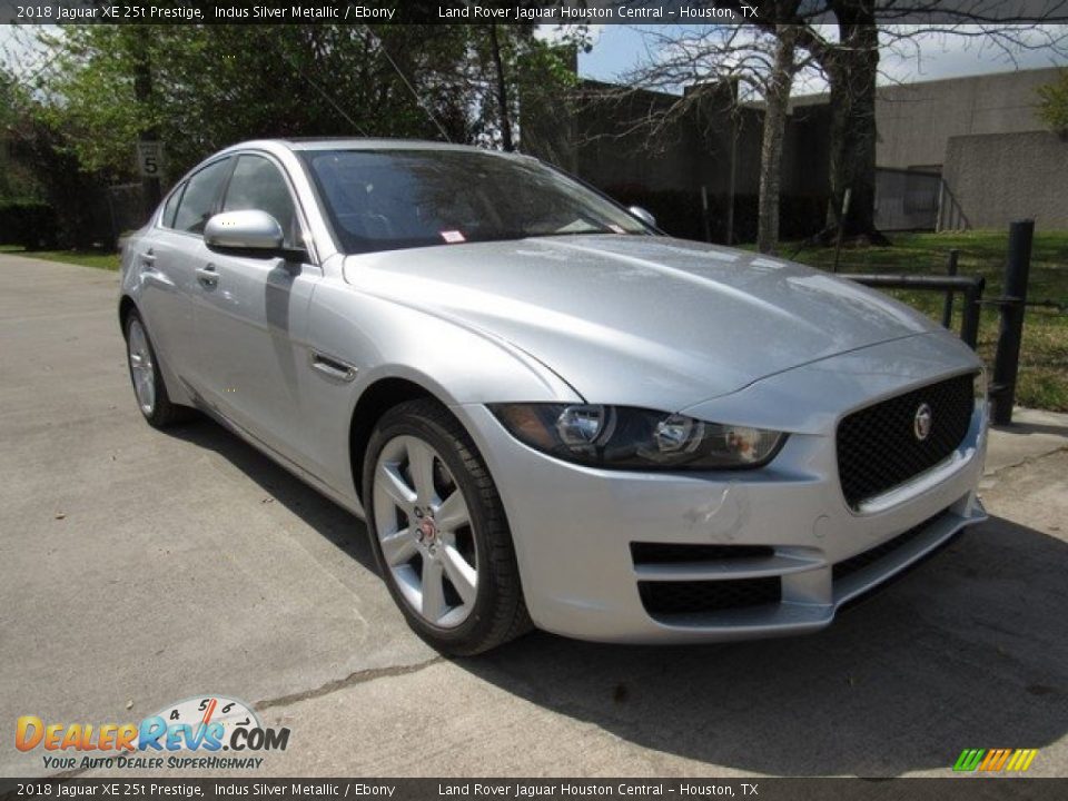 2018 Jaguar XE 25t Prestige Indus Silver Metallic / Ebony Photo #2