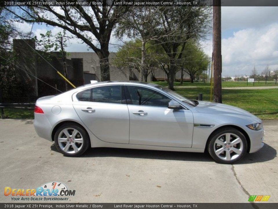 2018 Jaguar XE 25t Prestige Indus Silver Metallic / Ebony Photo #6