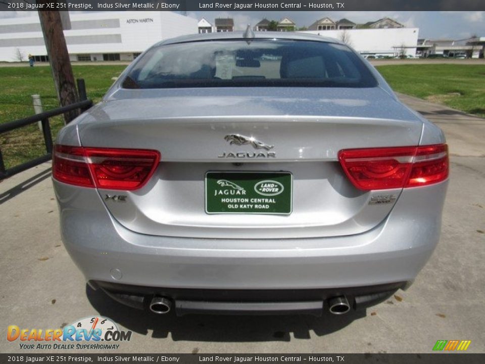 2018 Jaguar XE 25t Prestige Indus Silver Metallic / Ebony Photo #8